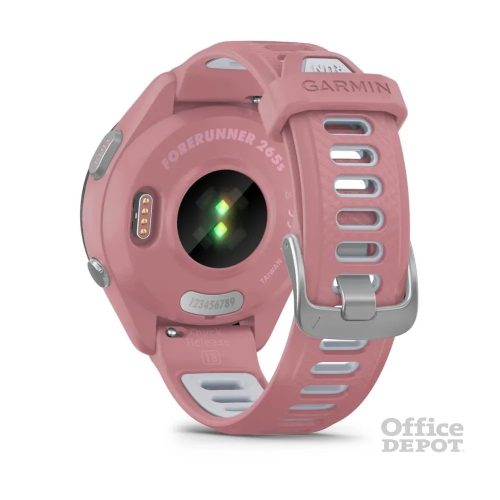 Garmin Forerunner 265S futóóra rózsaszín-szürke szilikon szíjjal (010-02810-15)