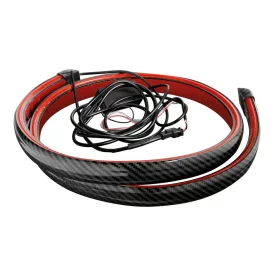   Lampa Karbon Mintájú Hátsó Spoiler Led Világítással 120cm 12V