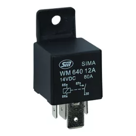 RELÉ 4 LÁBÚ 80A 12V