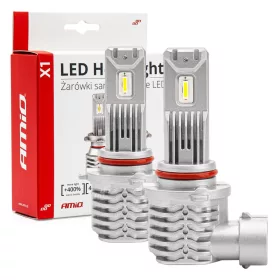   Amio Led Izzó X1 sorozat HB3 9005/HIR1 9011/H10 12V 40W 6500K 2db