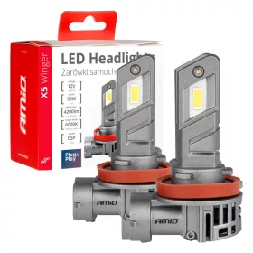   Amio LED-es fényszórók X5-sorozat WINGER H8 H9 H11 6000K max 50W