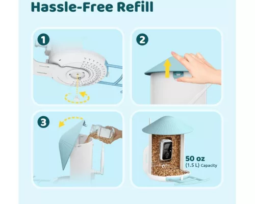 Birdfy Madáretető kamerával és napelemmel (AI előfizetés) (EPPAMBNI8102110)