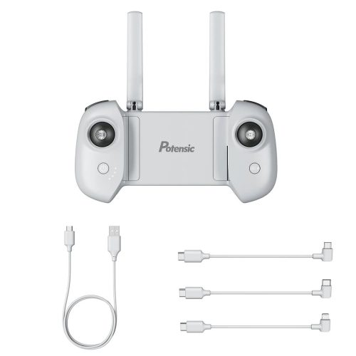 POTENSIC PILOT DO DRONA Z GIMBALEM Z 1 KABLEM ŁADUJĄCYM USB I 3 KABLAMI OTGS