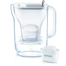   BRITA Style XL Maxtra+ vízszűrő kancsó + 1DB VíZSZŰRŰ BETÉT, 3,5 liter, fehér/szürke