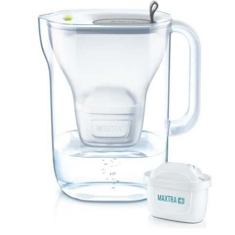 BRITA Style XL Maxtra+ vízszűrő kancsó + 1DB VíZSZŰRŰ BETÉT, 3,5 liter, fehér/szürke