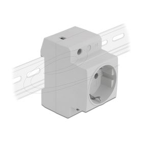   Delock tápcsatlakozó oldalsó földelő érintkezővel a DIN-sínhez