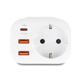   Delock tápcsatlakozó gyerekzárral és USB PD töltővel 20 W