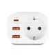 Delock tápcsatlakozó gyerekzárral és USB PD töltővel 20 W
