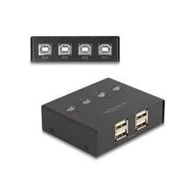   Delock USB 2.0 kapcsoló 4 személyi számítógép - 4 eszköz (11507)