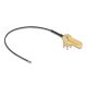 Delock Antenna kábel RP-SMA 90  PCB anya válaszfali csatlakozóval apa I-PEX Inc., MHF  4L-dugó 1.13 15 cm menethossz 15 mm (12032)