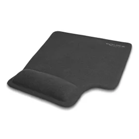   Delock Ergonomikus egérpad gél csuklótámasszal balkezes fekete (12111)