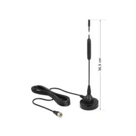   DELOCK DAB+ antenna F dugó 0 dBi mindenirányú mágneses talpú fix - fekete