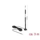 Delock LTE antenna SMA-dugó 5 dBi irányítatlan, rögzített, mágneses talppal és csatlakozókábellel (R