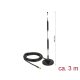 Delock LTE antenna SMA-dugó 5 dBi irányítatlan, rögzített, mágneses talppal és csatlakozókábellel (R (12425)