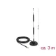 Delock LTE antenna SMA-dugó 5 dBi irányítatlan, rögzített, mágneses talppal és csatlakozókábellel (R (12425)