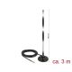 Delock LTE antenna SMA-dugó 7 dBi irányítatlan, rögzített, mágneses talppal és csatlakozókábellel (R