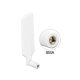 Delock LTE WLAN Dual Band antenna SMA 1 ~ 4 dBi minden irányú, forgatható, rugalmas csuklóval fehér (12430)