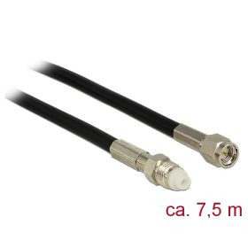 Delock Antenna Kábel FME Jack > SMA Plug RG-58 7.5 m