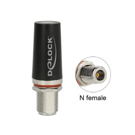   Delock LTE Antenna N Jack 3 dBi minden irányú, fix fekete tetőre szerelhető kültéri antenna