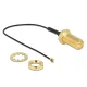 Delock Antennakábel RP-SMA Jack Bulkhead > MHF IV/ HSC MXHP32 kompatibilis dugó 100 mm 0,81 menettel