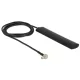Delock LTE antenna TS-9 dugó 3 dBi mindenirányú fix fekete öntapadós rögzítéssel (12479)