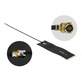   Delock LoRa Antenna 863-928 MHz, MHF  I csatlakozódugó, 1,68 dBi, 15 cm-es 1.13 FPC NYÁK-lap, fekete (12540)