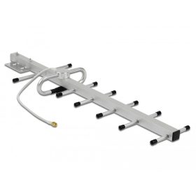   Delock LPWAN 806 - 896 MHz Yagi antenna SMA-dugó 10 dBi irányított, rögzített, kültéri fali és állít (12569)