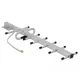 Delock LPWAN 806 - 896 MHz Yagi antenna SMA-dugó 10 dBi irányított, rögzített, kültéri fali és állít (12569)