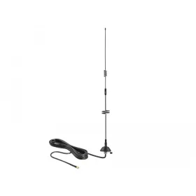   Delock LTE antenna SMA csatlakozóval 5 - 7 dBi fix, mindenirányú, szerelőalappal és csatlakozókábel (12582)