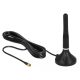 Delock LTE antenna SMA-dugó 2 - 3 dBi 11 cm irányítatlan, rögzített, mágneses talppal és csatlakozók (12585)