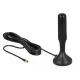 Delock LTE antenna SMA-dugó 3 - 5 dBi 12,4 cm irányítatlan, rögzített, mágneses talppal és csatlakoz (12587)