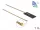 Delock WLAN 802.11 ac/ax/a/h/b/g/n Antenna, MHF  I csatlakozódugó, 0,5 - 1,2 dBi, RG-178 1 m-es NYÁK (12609)