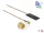 Delock WLAN 802.11 ac/ax/a/h/b/g/n Antenna, SMA csatlakozódugó, 0,5 - 1,2 dBi, RG-178 1 m-es NYÁK-la (12610)