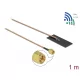 Delock WLAN 802.11 ac/ax/a/h/b/g/n Antenna, SMA csatlakozódugó, 0,5 - 1,2 dBi, RG-178 1 m-es NYÁK-la (12610)