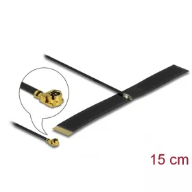   Delock LPWAN antenna MHF  I dugó - 0,38 dBi 1,13 15 cm FPC belső öntapadós (12614)