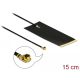 Delock LPWAN antenna MHF  I dugó -2,63 dBi 1,13 15 cm FPC belső öntapadós (12615)