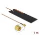 Delock LPWAN antenna SMA dugó 1 - 2 dBi RG-178 1 m PCB belső öntapadó (12620)