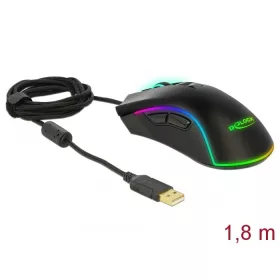   Delock Optikai, hét gombos USB játék egér - jobb kezeseknek (12670)