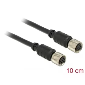  Delock M8 érzékelő / működtető kábel 6 tűs anya 6 tűs anyához vízálló 10 cm Delock (12689)