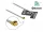 Delock WLAN 802.11 b/g/n Antenna, MHF  I csatlakozódugó, 2 dBi, 1.13 10 cm-es NYÁK-lap, belső öntapa (12693)