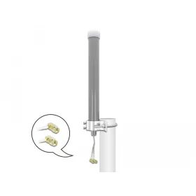   Delock Több sávos, többirányú, kültéri, szürke LTE WLAN 2,4 GHz antenna 1 x SMA apa, 1 x RP-SMA apa,