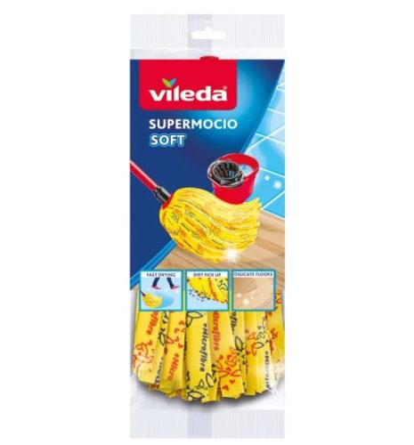 Vileda Gyorsfelmosó fej, SuperMocio Soft sárga 