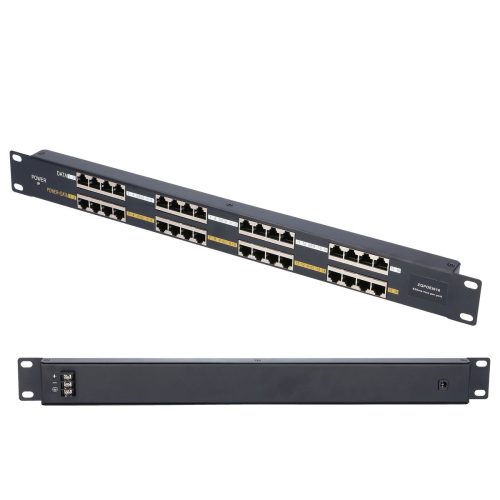 Extralink 16 Port | PoE Injector | 16x 100Mb/s RJ45, Rackmount