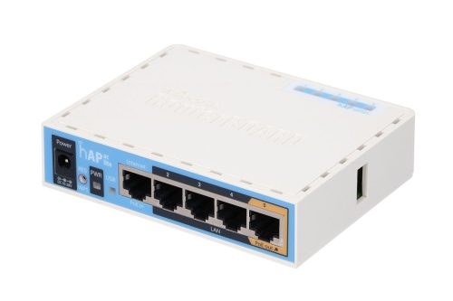 MikroTik hAP ac lite | WiFi Router | RB952Ui-5ac2nD, Dual Band, 5x RJ45 100Mb/s