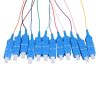 Extralink SC/UPC | Pigtail set | Single mode, 900um, G.657A1, 1m, 12 pcs, 12 colours