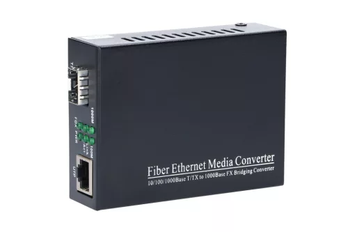Extralink Sedir | Media converter | 1x SFP, 1x RJ45 1000Mb/s, MC220 replacement