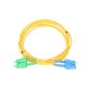 Extralink SC/UPC-SC/APC | Patchcord | PVC, Single mode, Duplex, G652D, 3mm, 0,5m