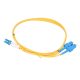Extralink LC/UPC-SC/UPC | Patchcord | Single Mode, Duplex, G652D, 3mm, 20m