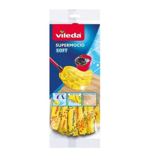 Vileda Gyorsfelmosó fej, SuperMocio Soft, sárga (F0035V/F00351)