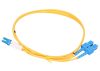 Extralink SC/UPC-LC/UPC | Patchcord | PVC, Single mode, Duplex, G652D, 3mm, 3m